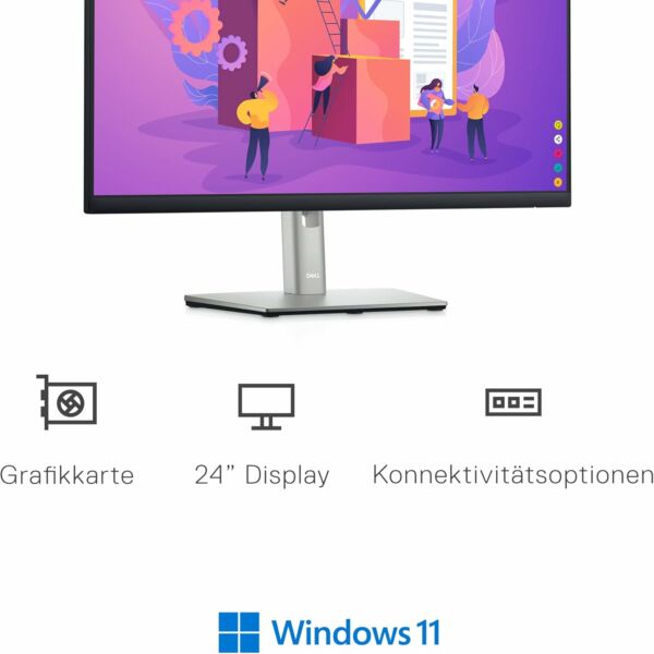 Monitor Professional Ultra HD 23.8" Dell P2422H Preto - Image 8