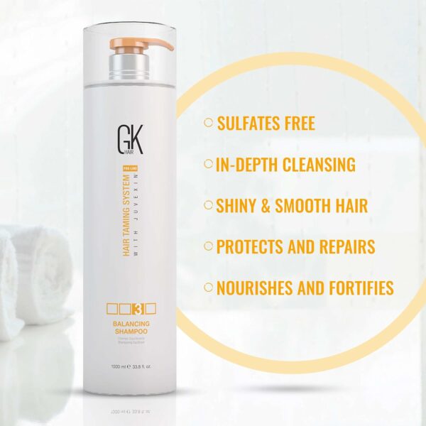 GK HAIR Shampoo Equilibrador de Queratina Global 33,8 fl. 1000 ml 3