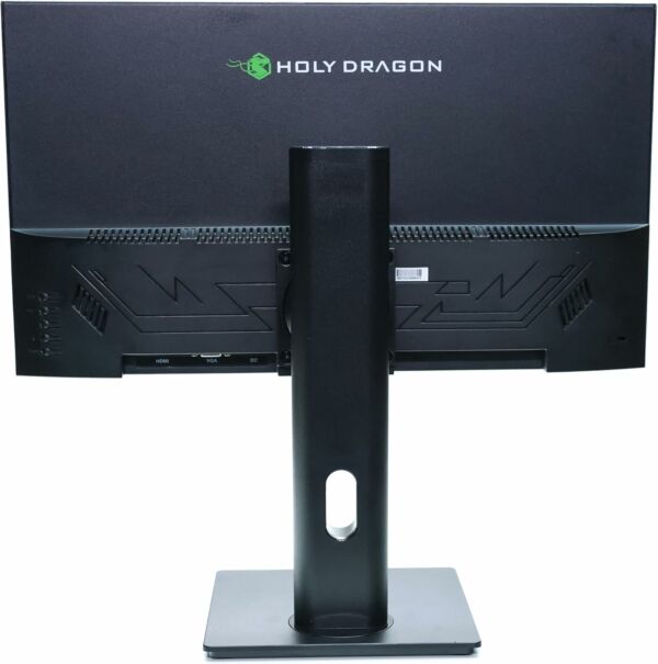 Monitor Holy Dragon 21.5" com Ajuste de Altura e Rotação 90° Pivot HDMI VGA Ultra Fino - Preto - Image 6