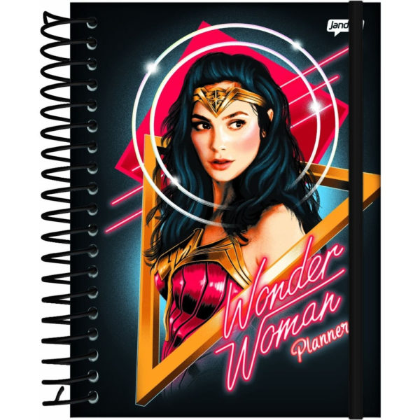 Agenda Planner Semanal 2020 Mulher Maravilha Jandaia (Neon) 1
