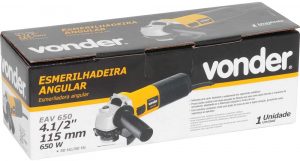 Esmerilhadeira Lixadeira 4.1/2 650w Vonder Eav 650 3 Discos 5