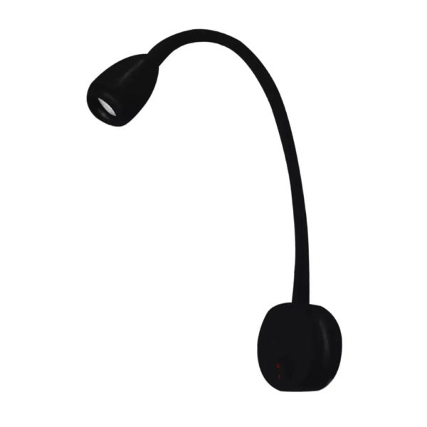 Arandela Foco Movel Preto Cabeceira Leitura Led 3W 3000K Ali29 1