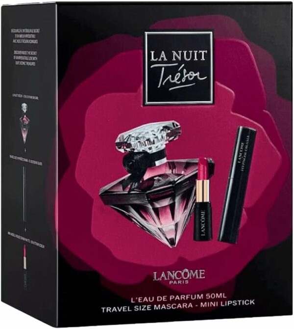 Kit Lancôme La Nuit Trésor - Eau de Parfum 50ml + Máscara de Cílios 4ml + Mini Batom 1,6g 2