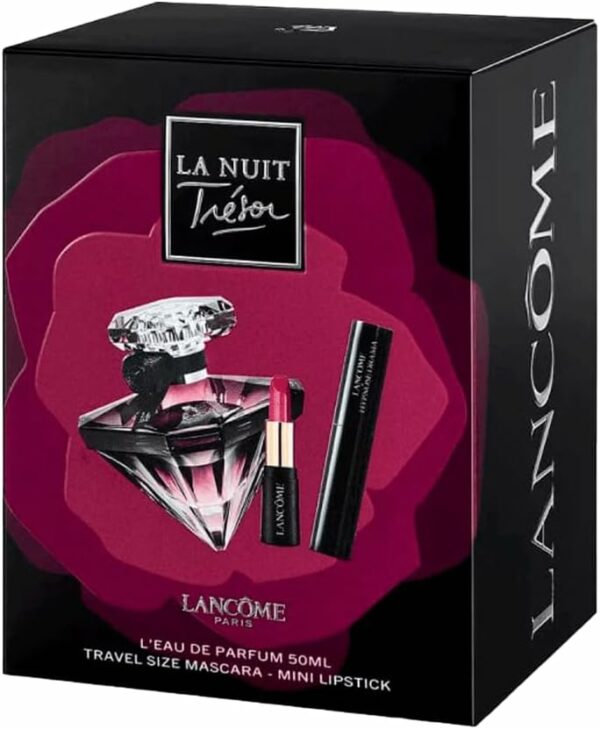 Kit Lancôme La Nuit Trésor - Eau de Parfum 50ml + Máscara de Cílios 4ml + Mini Batom 1,6g 3