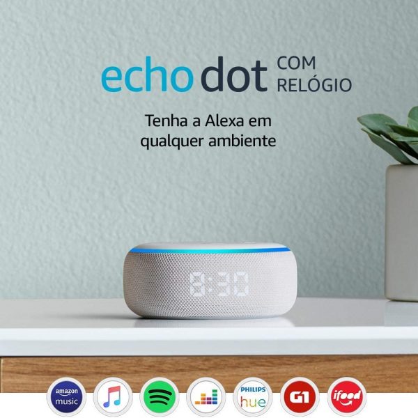 Echo Dot com relógio: Smart Speaker com Alexa 1